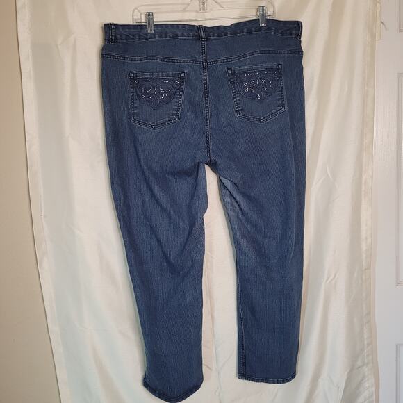 JMS Jeans Women's Size 22W Blue Straight Leg Design - Picture 9 of 15